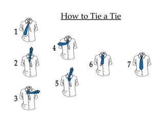 How to Tie a Tie 1 2 3 4 5 6 7 