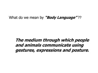 Body language1
