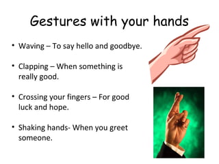 Body language and gestures | PPT