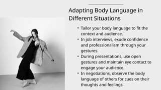Canadian Body Language Body Language and Professional Gestures Presentation | PPTX