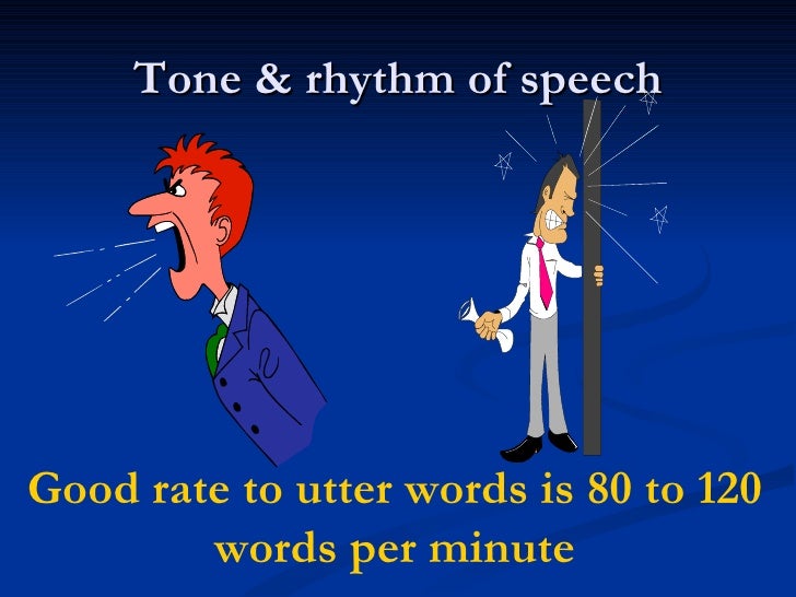 Good presentation words per minute