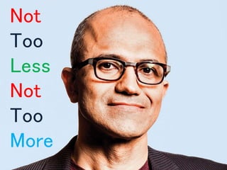 Not 
Too 
Less 
Not 
Too 
More 
 