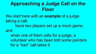 Body language judge seminar | PPTX