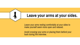 7 Body Language Tips for Your Next Interview | PPTX