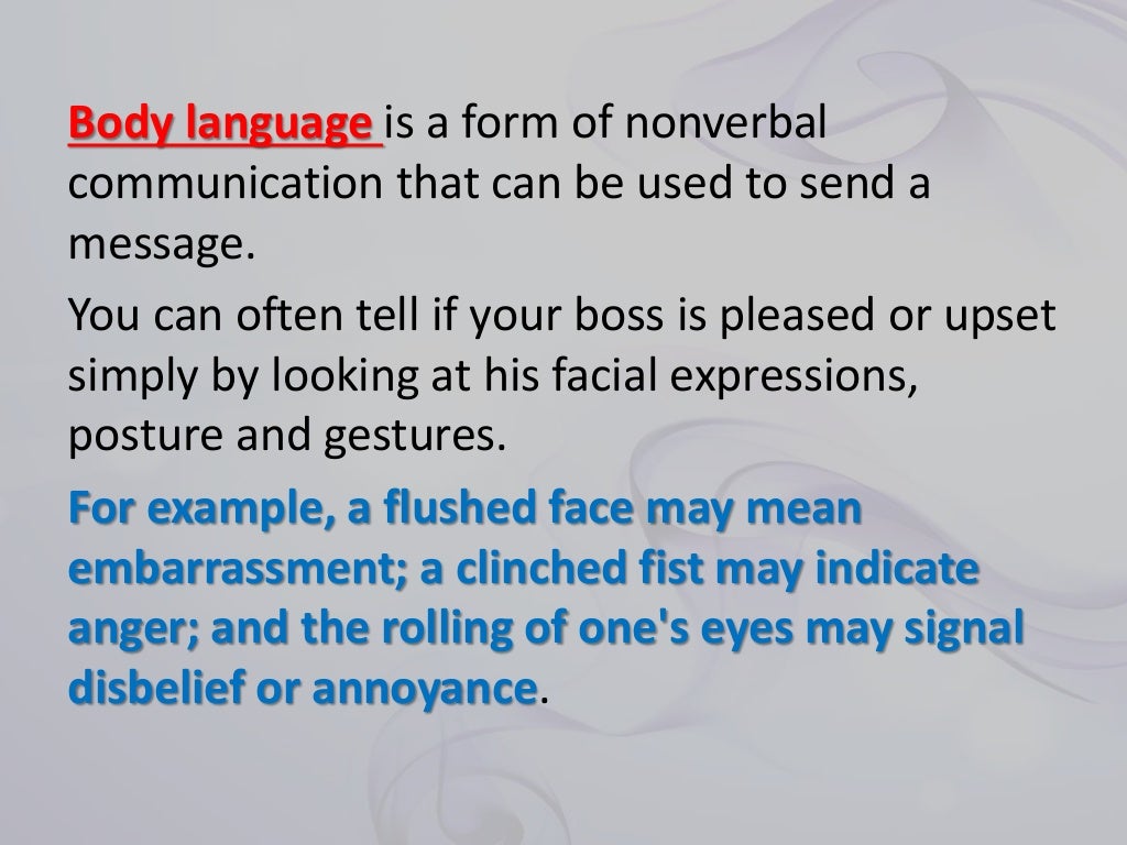 Body language for teachers