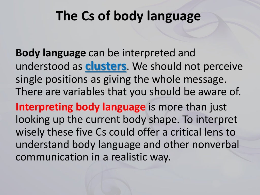 Body language for teachers