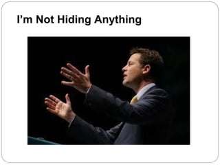 I’m Not Hiding Anything
 