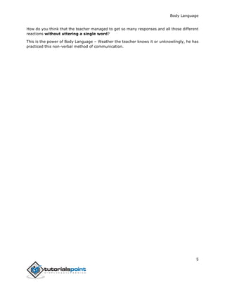 Body language tutorial | PDF