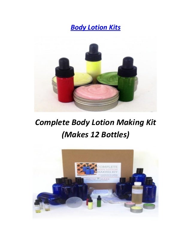 Grow and Make Body Lotion Kits