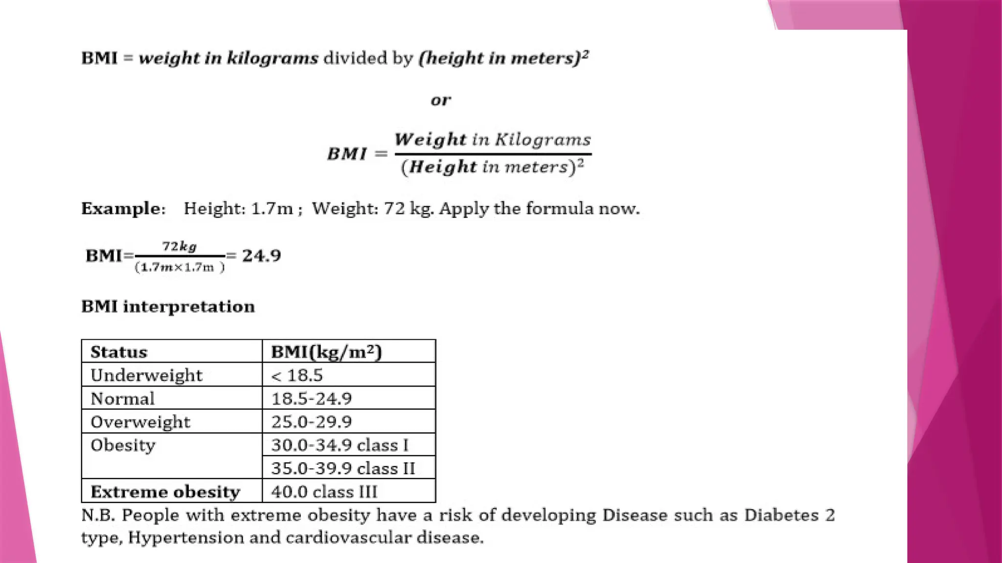 Body Mass Index - BMI - Body Mass Index.pptx