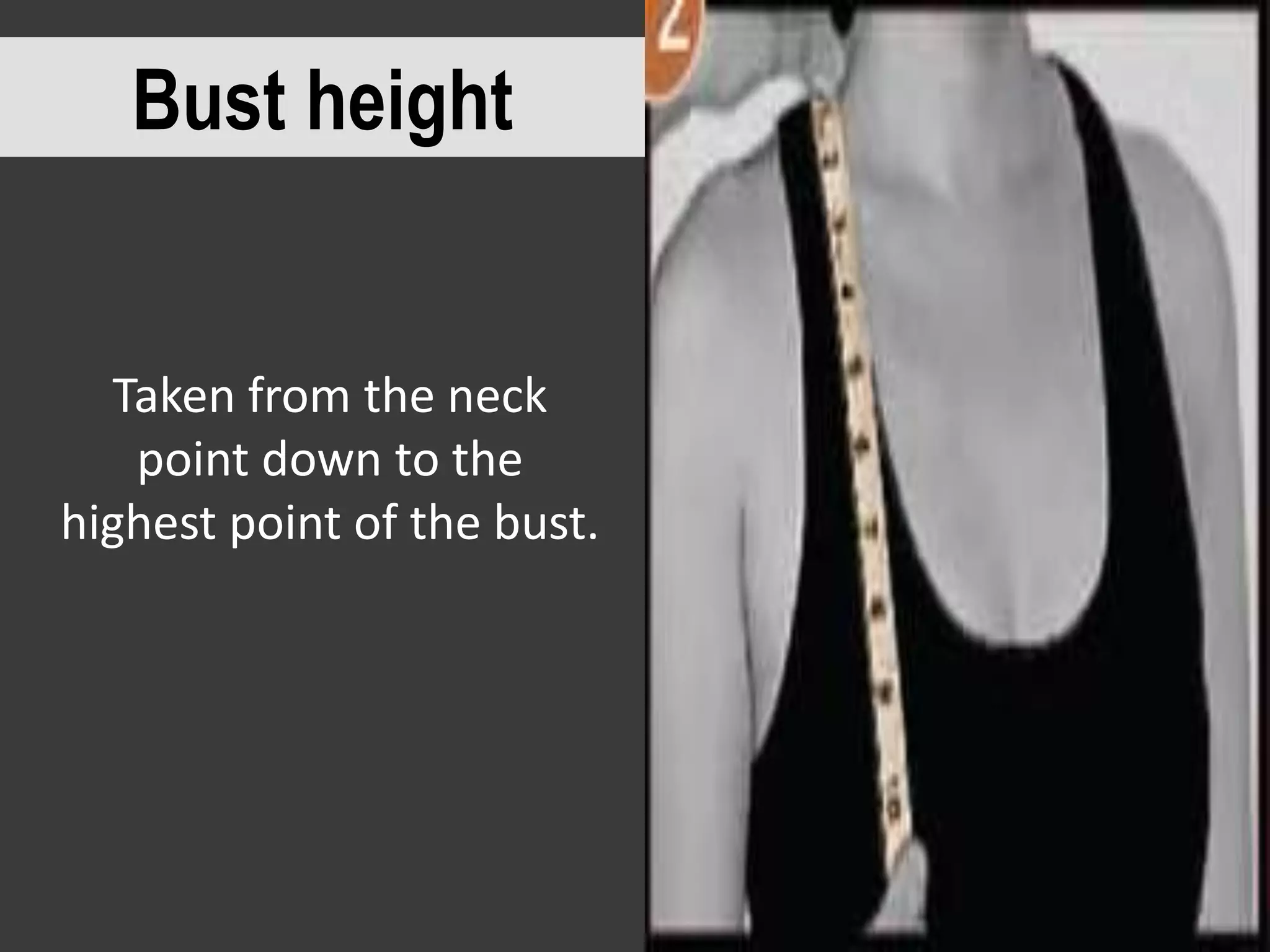 Bust Distance Measurement Body measurement for ladies blouse | PPTX