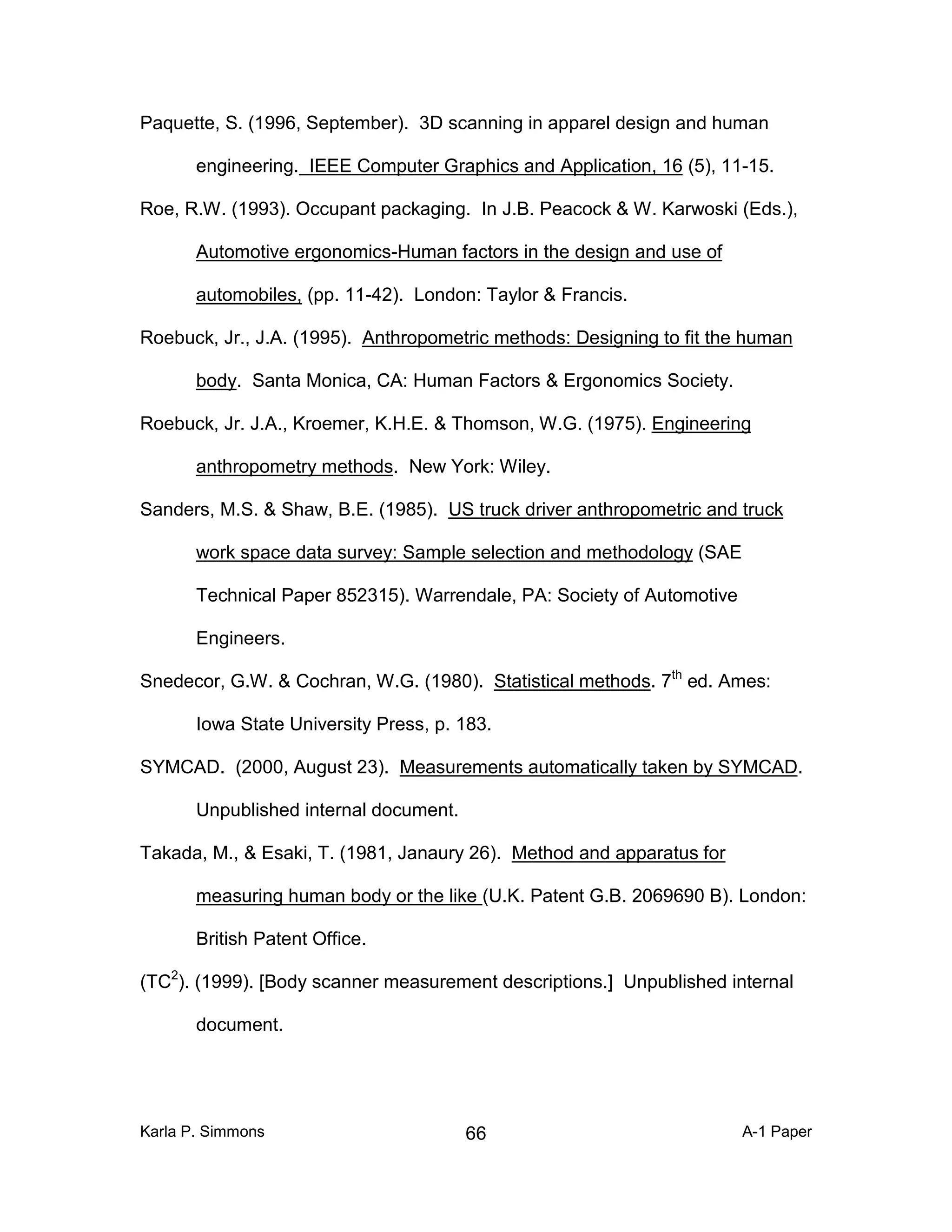Body Measurement Techniques A Comparison Of Three Dimensional Body