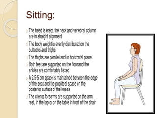 Sitting:
 