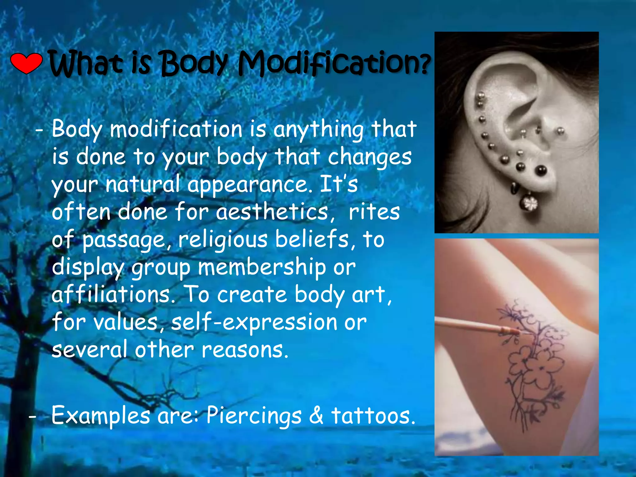 Body modification | PPTX