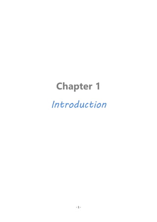 - 1 -
Chapter 1
Introduction
 