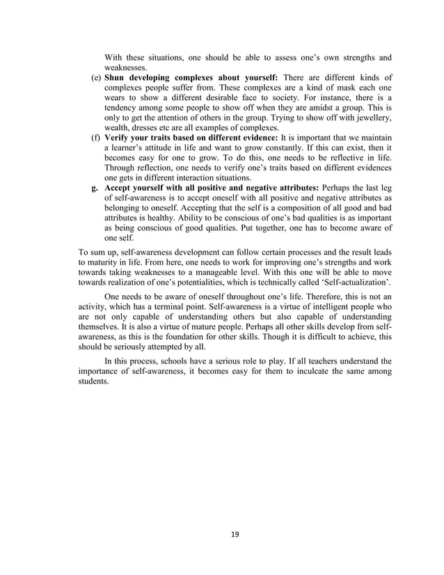 Training Modules on Life Skills Education PDF