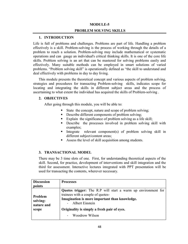 Training Modules on Life Skills Education PDF