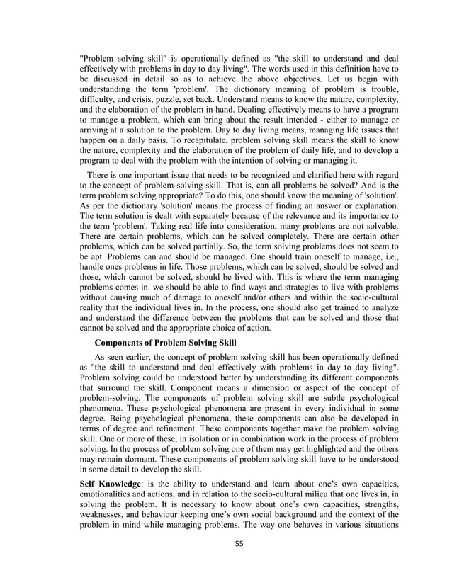 Training Modules on Life Skills Education PDF