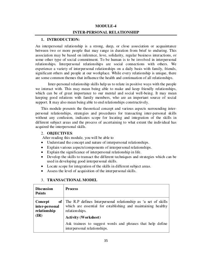 training modules on life skills education