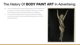 Body Advertising How to Advertise Brands with Body Painting | PDF