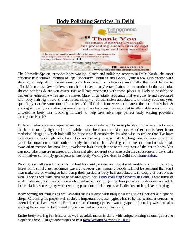 Body Polishing Services In Delhi