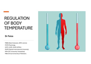 Body temperature regulation, Role of Hpothalamus | PDF