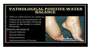 BODY WATER AND BODY FLUIDS physiology of | PPTX