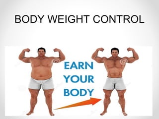BODY WEIGHT CONTROL
 