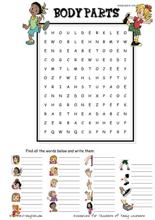 Body Wordsearch