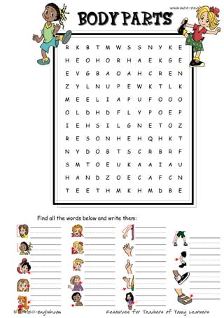 Body Wordsearch