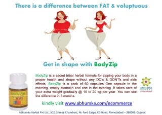 Body zip makes difference between fat and voluptuous