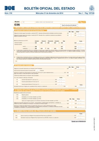 063 Forma Nuevos modelos 036 y 037 | PDF