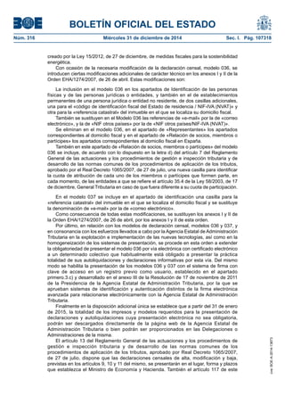 Nuevos modelos 036 y 037 | PDF