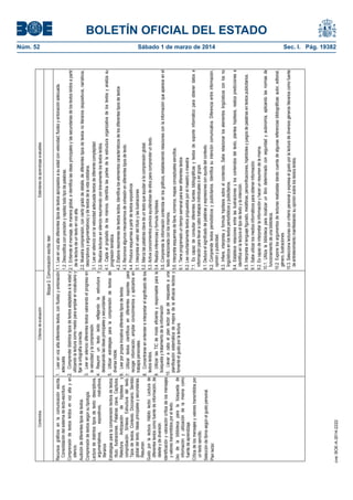 1.1. Lee en voz alta diferentes tipos de textos apropiados a su edad con velocidad, fluidez y entonación adecuada.
1.2. Descodifica con precisión y rapidez todo tipo de palabras.
2.1. Entiende el mensaje, de manera global, e identifica las ideas principales y las secundarias de los textos leídos a partir
de la lectura de un texto en voz alta.
2.2. Muestra comprensión, con cierto grado de detalle, de diferentes tipos de textos no literarios (expositivos, narrativos,
descriptivos y argumentativos) y de textos de la vida cotidiana.
3.1. Lee en silencio con la velocidad adecuada textos de diferente complejidad.
3.2. Realiza lecturas en silencio resumiendo con brevemente los textos leídos.
4.1. Capta el propósito de los mismos. Identifica las partes de la estructura organizativa de los textos y analiza su
progresión temática.
4.2. Elabora resúmenes de textos leídos. Identifica los elementos característicos de los diferentes tipos de textos
4.3. Reconoce algunos mecanismos de cohesión en diferentes tipos de texto.
4.4. Produce esquemas a partir de textos expositivos
5.1. Interpreta el valor del título y las ilustraciones
5.2. Marca las palabras clave de un texto que ayudan a la comprensión global.
5.3. Activa conocimientos previos ayudándose de ellos para comprender un texto.
5.4. Realiza inferencias y formula hipótesis.
5.5. Comprende la información contenida en los gráficos, estableciendo relaciones con la información que aparece en el
texto relacionada con los mismos.
5.6. Interpreta esquemas de llave, números, mapas conceptuales sencillos.
6.1. Tiene programado un tiempo semanal para leer diferentes textos
6.2. Lee voluntariamente textos propuestos por el maestro o maestra
7.1. Es capaz de consultar diferentes fuentes bibliográficas y textos de soporte informático para obtener datos e
información para llevar a cabo trabajos individuales o en grupo.
8.1. Deduce el significado de palabras y expresiones con ayuda del contexto.
8.2. Comprende textos periodísticos y publicitarios. Identifica su intención comunicativa. Diferencia entre información,
opinión y publicidad.
8.3. Infiere, interpreta y formula hipótesis sobre el contenido. Sabe relacionar los elementos lingüísticos con los no
lingüísticos en los textos periodísticos y publicitarios.
8.4. Establece relaciones entre las ilustraciones y los contenidos del texto, plantea hipótesis, realiza predicciones e
identifica en la lectura el tipo de texto y la intención.
8.5. Interpreta el lenguaje figurado, metáforas, personificaciones, hipérboles y juegos de palabras en textos publicitarios.
9.1. Sabe utilizar los medios informáticos para obtener información.
9.2. Es capaz de interpretar la información y hacer un resumen de la misma.
10.1. Utiliza la biblioteca para localizar un libro determinado con seguridad y autonomía, aplicando las normas de
funcionamiento de una biblioteca.
10.2. Expone los argumentos de lecturas realizadas dando cuenta de algunas referencias bibliográficas: autor, editorial,
género, ilustraciones.
10.3. Selecciona lecturas con criterio personal y expresa el gusto por la lectura de diversos géneros literarios como fuente
de entretenimiento manifestando su opinión sobre los textos leídos.

Estándares de aprendizaje evaluables

Núm. 52	
Sábado 1 de marzo de 2014	

cve: BOE-A-2014-2222

1. Leer en voz alta diferentes textos, con fluidez y entonación
adecuada.
2. Comprender distintos tipos de textos adaptados a la edad y
utilizando la lectura como medio para ampliar el vocabulario y
fijar la ortografía correcta.
3. Leer en silencio diferentes textos valorando el progreso en
la velocidad y la comprensión.
4. Resumir un texto leído reflejando la estructura y
destacando las ideas principales y secundarias.
5. Utilizar estrategias para la comprensión de textos de
diversa índole.
6. Leer por propia iniciativa diferentes tipos de textos.
7. Utilizar textos científicos en diferentes soportes para
recoger información, ampliar conocimientos y aplicarlos en
trabajos personales.
8. Concentrarse en entender e interpretar el significado de los
textos leídos.
9. Utilizar las TIC de modo eficiente y responsable para la
búsqueda y tratamiento de la información
10. Llevar a cabo el plan lector que dé respuesta a una
planificación sistemática de mejora de la eficacia lectora y
fomente el gusto por la lectura.

Recursos gráficos en la comunicación escrita.
Consolidación del sistema de lecto-escritura.
Comprensión de textos leídos en voz alta y en
silencio.
Audición de diferentes tipos de textos.
Comprensión de textos según su tipología.
Lectura de distintos tipos de texto: descriptivos,
argumentativos,
expositivos,
instructivos,
literarios
Estrategias para la comprensión lectora de textos:
título. Ilustraciones. Palabras clave. Capítulos.
Relectura. Anticipación de hipótesis y
comprobación. Síntesis. Estructura del texto.
Tipos de textos. Contexto. Diccionario. Sentido
global del texto. Ideas principales y secundarias.
Resumen.
Gusto por la lectura. Hábito lector. Lectura de
diferentes textos como fuente de información, de
deleite y de diversión.
Identificación y valoración crítica de los mensajes
y valores transmitidos por el texto.
Uso de la biblioteca para la búsqueda de
información y utilización de la misma como
fuente de aprendizaje.
Crítica de los mensajes y valores transmitidos por
un texto sencillo.
Selección de libros según el gusto personal.
Plan lector.

Bloque 2. Comunicación escrita: leer

Criterios de evaluación

Contenidos

BOLETÍN OFICIAL DEL ESTADO
Sec. I. Pág. 19382

 