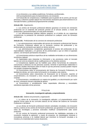 Ley Orgánica 3/2022, de 31 de marzo, de ordenación de la Formación Profesional