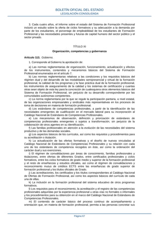 Ley Orgánica 3/2022, de 31 de marzo, de ordenación de la Formación Profesional