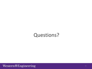 21
Questions?
 