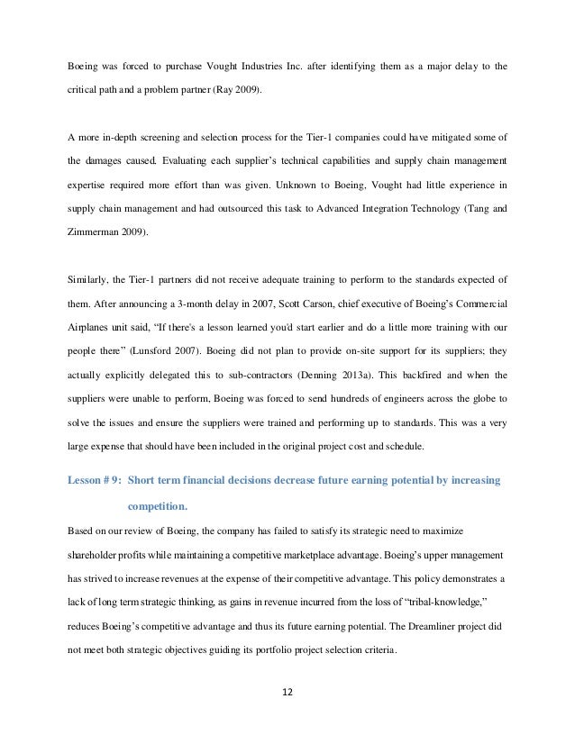 Essay boeing 787