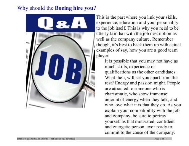 structured interview answers