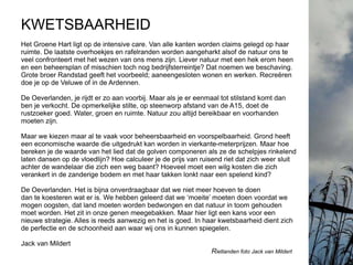 Boekje branding de Oeverlanden