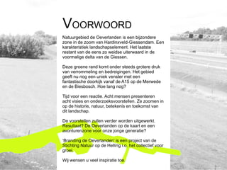 Boekje branding de Oeverlanden