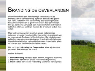 Boekje branding de Oeverlanden