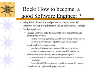 Boek: How to become  a good Software Engineer ? ,[object Object],[object Object],[object Object],[object Object],[object Object],[object Object],[object Object],[object Object],[object Object],[object Object],[object Object],[object Object]