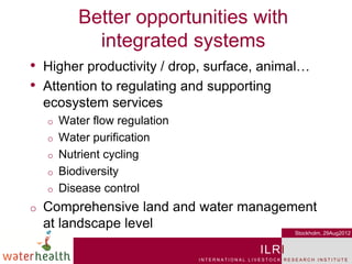 Addressing water-related health risks in agroecosystems
