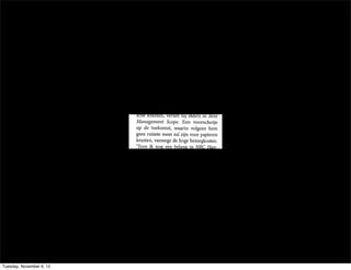 Tuesday, November 6, 12
 