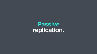 Passive
replication.
 