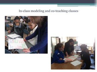 In-class modeling and co-teaching classes
 