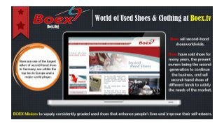 Boex.org | World of Used Shoes & Clothing at Boex.tv