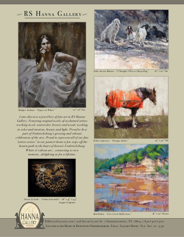 RS Hanna Gallery Fine Art Gallery Located in Fredericksburg, Texas