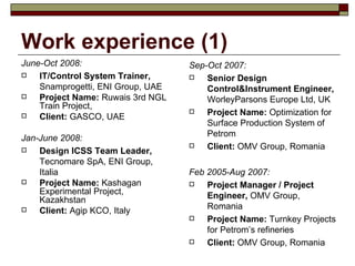 Bogdan Mircea Tomescu Presentation